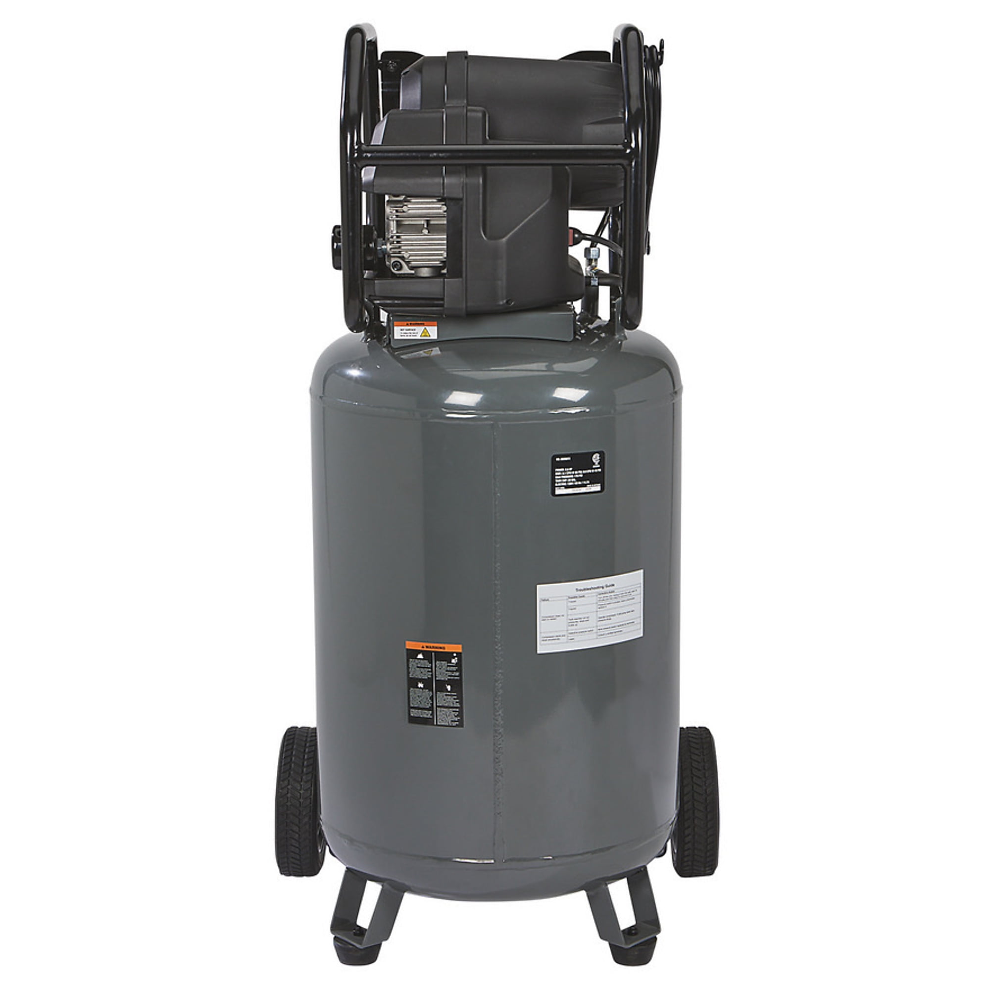 Klutch 29-Gallon Air Compressor, 2.5 HP, 120 Volts, 175 PSI