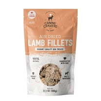 Canine Cravers Single Ingredient Dog Treats – Premium Lamb Fillets - Human Grade Air Dried Hypoallergenic Pet Food – Grain, Gluten, and Soy Free – 100% All Natural – 5.3 oz Bag