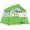 Green, variant on HIKERGARDEN 6 Person Camping Tent - Portable Easy Set Up Family Tent for Camp, Windproof Fabric Cabin Tent Outdoor for Hiking, Backpacking, Traveling