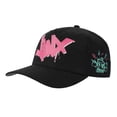 thumbnail image 1 of Arcane League Of Legends Jinx Black Retro Grandpa Snapback Hat, 1 of 7