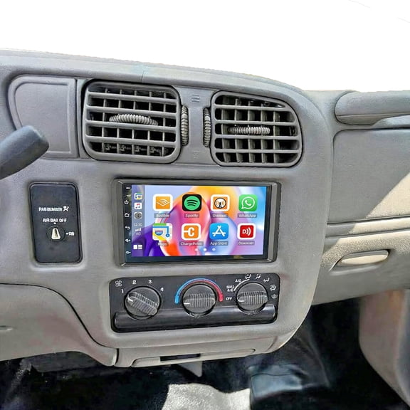 7-Inch Car Stereo WiFi Bluetooth GPS Navigation Android 15 with CarPlay/Android Fits For 2002-2005 Chevy Blazer