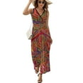 thumbnail image 2 of Mola De Panama Flower Dress Fashion Boho Beach Long Dresses Female Party Printed Maxi Dress, 2 of 9