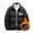 B-Black, variant on Men's Lightweight Heated Jacket, Cute Heart Pattern Printed Long Sleeve Full Zip up Stand Collar 6-Zone Electric Puffer Winter Coat for Outdoor Camping Hiking,Battery not Included B-Blue XL