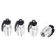 thumbnail image 1 of Ofertas Únicas 4 Pcs Tapas de Válvula de Neumático Forma de Granada Cubiertas de Polvo de Válvula de Neumático Aleación de Aluminio Plástico Tono Plateado 29mm, 1 of 7