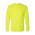 thumbnail image 2 of Gildan - DryBlend 50/50 Long Sleeve T-Shirt - 8400 - Safety Green - Size: M, 2 of 3