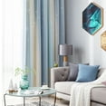 thumbnail image 4 of TFixol 2pc Curtain Simple Gradient Hollow-out Star Pattern Double Layer Blackout Bedroom Living Room Insulation Curtain, 4 of 6