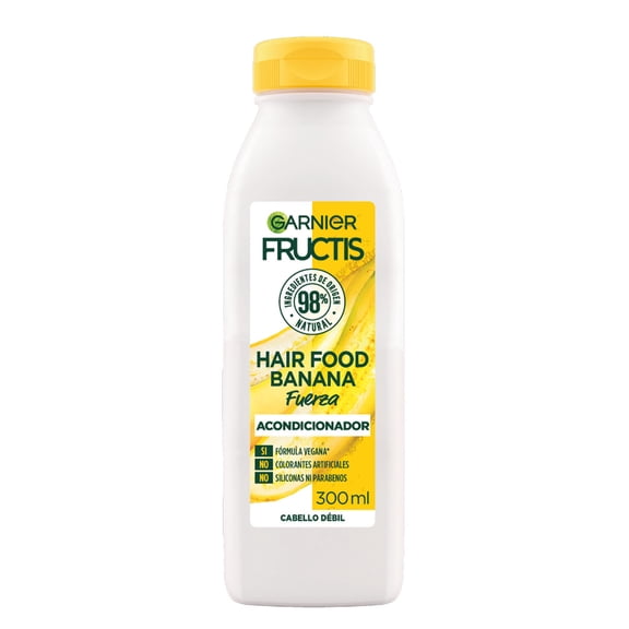 Acondicionador Garnier Fructis hair food banana cabello débil 300 ml