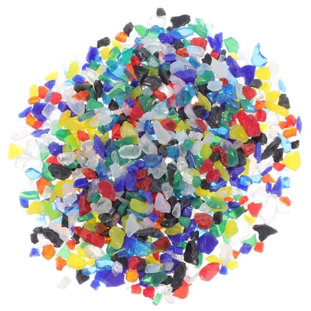Moluckfu Fused Glass Crafting Glass Blocks Assorted Color 1 Set