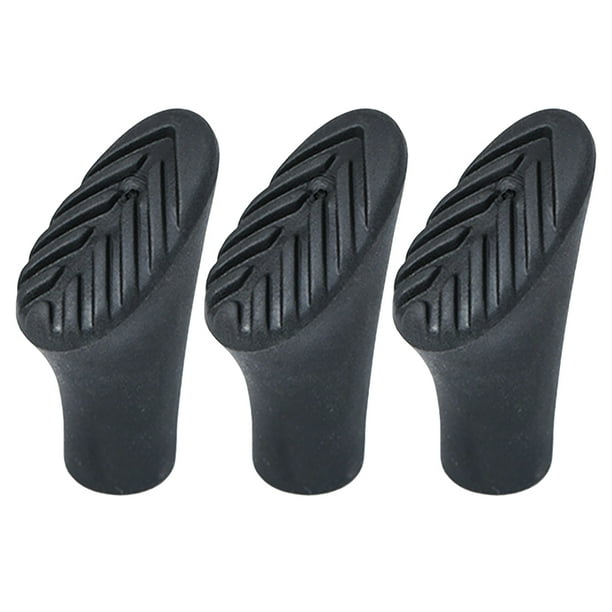3 unids Alpenstock Tip Cubiertas Cubiertas de protección universal Cubiertas antideslizantes de goma