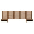 thumbnail image 3 of Modway Render Wall Mount Queen Headboard and Modern Nightstands in Walnut, 3 of 8