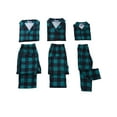 thumbnail image 3 of INSPIRE CHIC Women's Family 2pcs Pajama Sets Christmas Plaid Long Sleeve Tee with Pants Loungewear XS Kids Green, 3 of 5