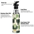 thumbnail image 3 of Yayeee 20oz Insulated Water Bottle Double Wall Stainless Steel with Flip Straw Lid, Green Circle, 3 of 7