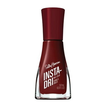 Sally Hansen Insta-Dri Nail Polish, Pomp & Plum​, Fast-Drying, Vegan Formula, 0.31 Oz