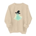 thumbnail image 2 of Jsaierl Women's Halloween Sweatshirts Plus Size Ghost Print Pullovers Soft Loose Fit Crewneck Long Sleeve Shirt Tops Halloween Party Supplies, Sizes S-2XL, 2 of 6