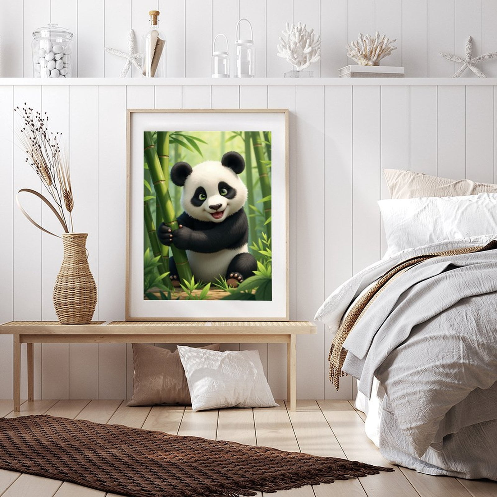 Diamond Art Kit for Adults, Cute Panda Forest Scene Diamond Painting for Adults Beginners, 5D DIY Diamond Art Painting Kits, Colorful Diamond Painting Craft for Home Decor 12x16