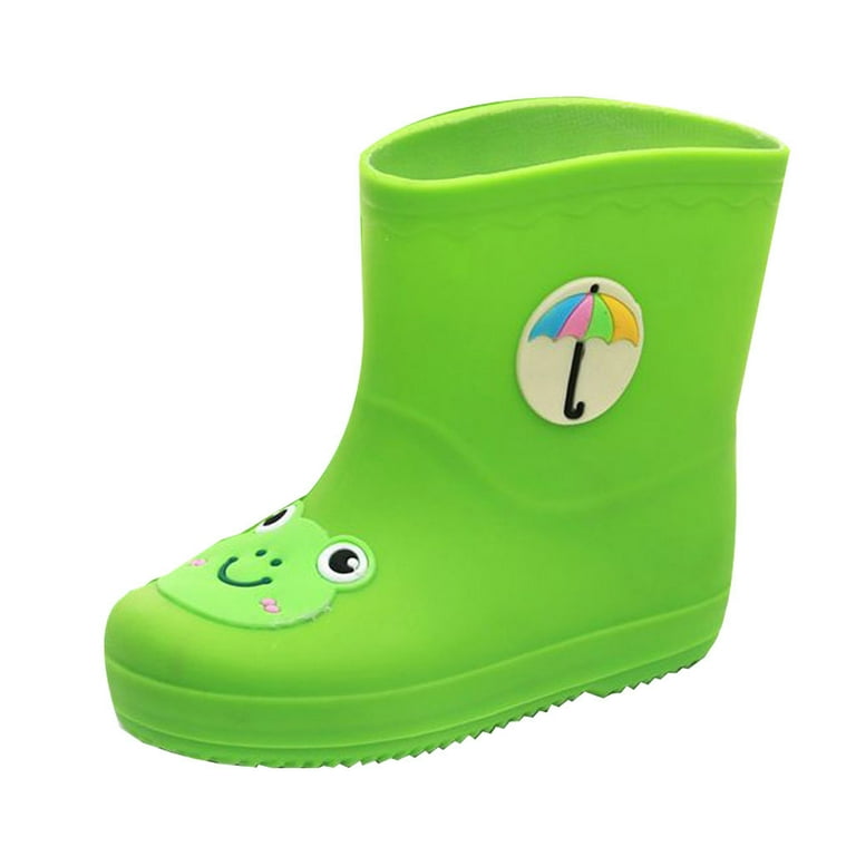 Toddler Big Kids Baby Girls Boys Cute Cartoon Waterproof Rain Boot