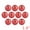 Red, variant on Unique Bargains 10Pcs Mirror Disco Balls for Hanging Sphere Orbs Red 1.2"x1.2"x1.2"