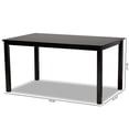 thumbnail image 6 of Bowery Hill Contemporary Chocolate Finished Rectangular Wood Dining Table, 6 of 6