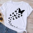 thumbnail image 1 of Camiseta De Mujer Con Estampado Atrapa Sueños Florales De Manga Corta Ropa Top De Verano-Multicolor Gao Jiahui unisex, 1 of 2