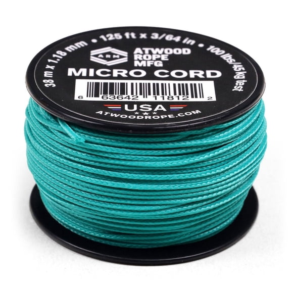 Atwood Rope MFG 1.18mm Micro Cord - Teal - 125ft