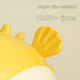 thumbnail image 3 of Bola de Comida para Fugas de Perros con Forma , Juguetes Resistentes Mordeduras Molares, Bola de Limpieza Dientes Perro, Juguete para Masticar con Fugas de Alimentos, Amarillo, 3 of 5