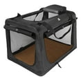 thumbnail image 1 of Jaula portátil para perros, ventilación, portador de perros plegable para interiores y exteriores, jaula plegable para perrera para cachorros, perros Negro S, 1 of 10