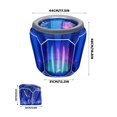 thumbnail image 3 of Beach Day Beverage Tub with Light Up Glow, Blue Inflatable PVC Ice Bucket for Poolside Parties Camping Setups and Backyard Drink Service, 3 of 9