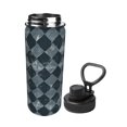 thumbnail image 3 of 18oz Three-Finger Cover Space Pot 2.9×9in Durable And Practical No Smell No Smell For Outdoor Sports Commuting Camping Darkslateblue Houndstooth Vintage Texture Hand-Drawn Sketch_3, 3 of 8