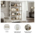 thumbnail image 3 of Signature Design by Ashley Realyn 75" Farmhouse Bookcase with Drawer - Chipped White & Brown, 3 of 8