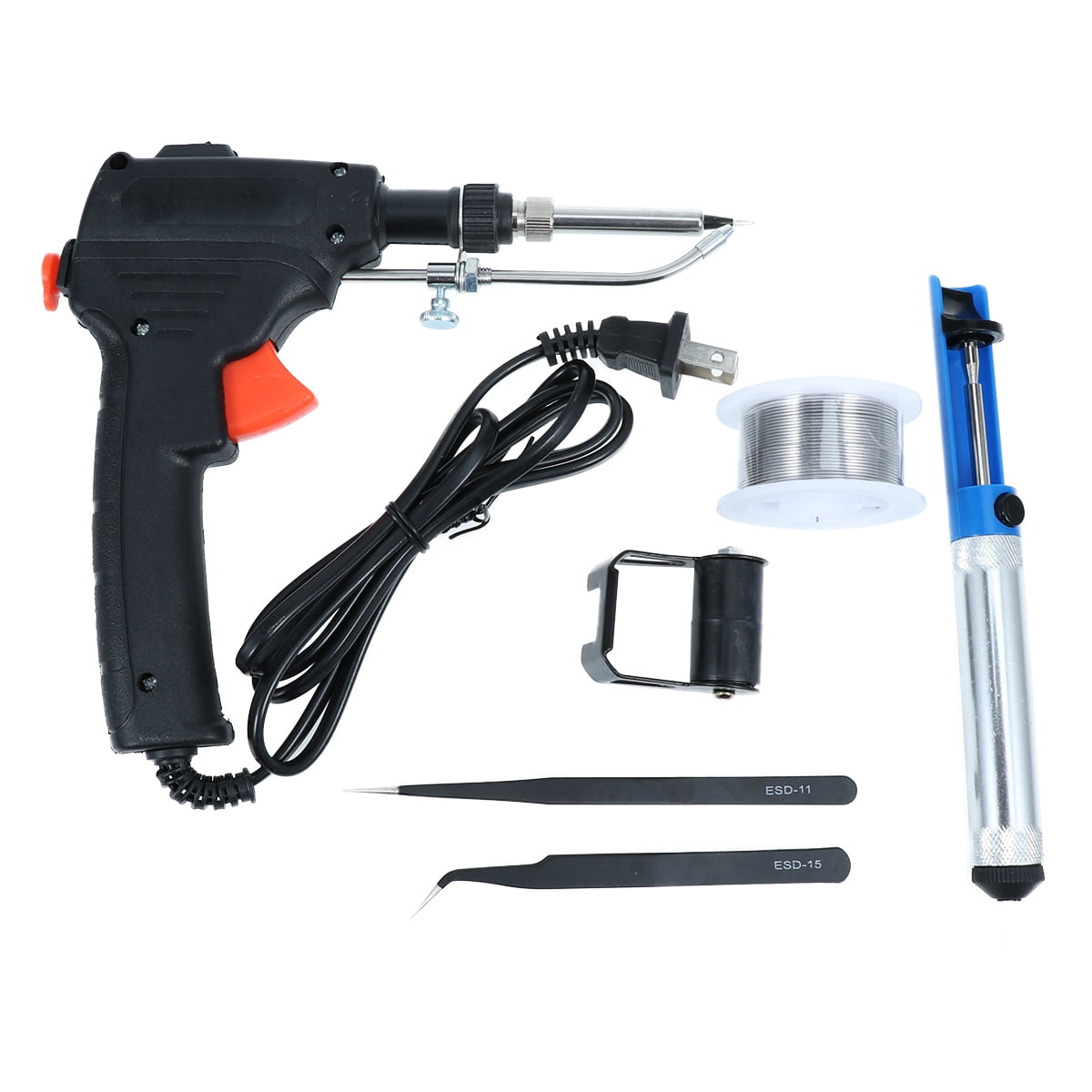 110V 60W Adjustable Temperature Electric Soldering Iron Gun Kit Welding Tool 