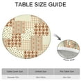 thumbnail image 6 of Pioneer Flower Floral Print Pattern Round Fitted Tablecloth with Elastic Edge,Dining Table Cover Waterproof,Outdoor Round Tablecloth for Camping,Dining,Indoor and Outdoor, 6 of 7