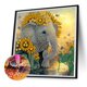 thumbnail image 2 of Pintura de diamante 5D DIY Taladro en forma especial parcial Elefante de girasol (LY056) Hugtrwg Para estrenar, 2 of 9