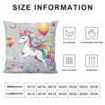 thumbnail image 5 of Pratyus Fall Decor Unicorn Pink Balloon Rainbow Pillow Cushion Covers for Sofa Couch Bedroom Car Chair Home Decor 1PC 12x12in, 5 of 5