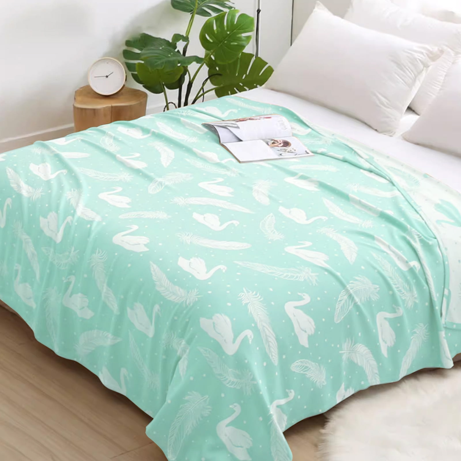 Gogusuu Home Decor Clearance Sales Ice Blankets For Hot Sleepers And Night Sweats Ice Blanket For All Season Ultra Cool Lightweight Blanket Ice Blankets Absorbs Body Heat To Keep Cool On Warm Walmart....