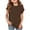 #A12-Coffee, variant on Abcomgle Girls Tshirts 6-7 Years Old Crewneck Curve Hem Girls Shirts Short Sleeve Tshirt Summer Soft Cotton Tops,Brown,9-10Years