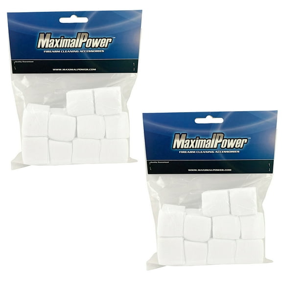 MaximalPower Cleaning Cotton Patches, 1 1/8" Patches 1000 PCS - Highly Absorbent Wipes - Cleaning Pads Fit for 0.22" to 0.27" Cleaning Supplies