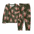 thumbnail image 2 of XEGLSBU Thermal Underwear for Kids 2 Piece Long Johns Girls Base Layer Top and Bottom Set, 2 of 8