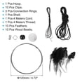 thumbnail image 2 of Kit de atrapasueños DIY, suministros para hacer atrapasueños, kits de atrapasueños colgantes estilo 3, negro, 2 of 7