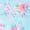 Blue with Pink Floral, variant on INSPIRE CHIC Women's Nightgown Chemise Floral Split Midi V Neck Bow Spaghetti Strap Cami Lingerie Pajama Dress S White with Blue Floral