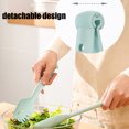 thumbnail image 4 of Pinces de Cuisine Blanches avec Embouts Fendus, Tolérance Haute Température, Prise Sécurisée pour une Cuisson Facile et un Rangement Compact, 4 of 6
