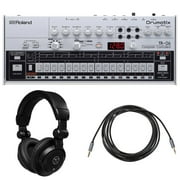 Roland TR-06 Drumatix Rhythm Performer, Bundle with TAPH100 Closed-Back Studio Monitor Headphones and 10' Stereo Mini Male to Stereo Mini Male Auxiliary Cable