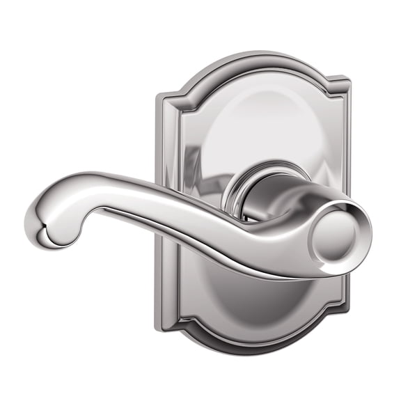 Schlage F10FLA625 Bright Chrome Flair Passage Lever