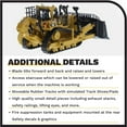thumbnail image 5 of Diecast Masters 1:64 Caterpillar D11 Bulldozer with 2 Blades & 2 Rippers, Play & Collect Series Cat Trucks & Construction Equipment | 1:64 Scale Model Diecast Collectible Model 85637, 5 of 9