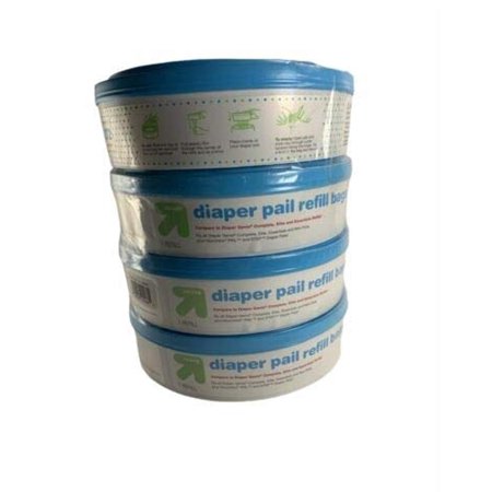UP&UP Diaper Pail Refill Bags 4 pack 1,088 ct