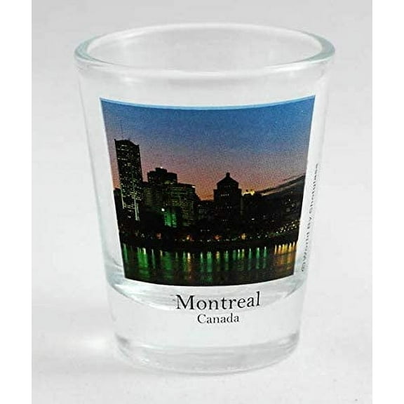 Montreal Canada Skyline Color Photo Shot Glass