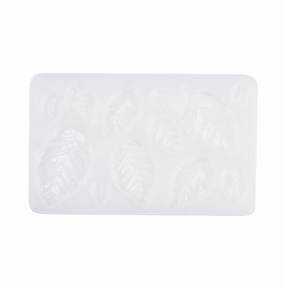 10 pc Silicone Molds Resin Casting Molds For UV Resin Epoxy Resin Jewelry Making White Leaf 97x60x4.5mm inner size: 10~34x5~22mm