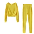 thumbnail image 1 of Babysbule Ensembles Hauts Automne Plus Femmes Sweat à Capuche et Pantalon Survêtement Sport, 1 of 3