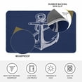 thumbnail image 3 of Nautical Anchor Door Mat Indoor Outdoor,Navy Blue Coastal Marine Minimalist Rope Non Slip Welcome Mat with Rubber Backing,Absorbent Fabric Front Door Mats Entryway Rug for Home Patio Entrance 24"x36", 3 of 8