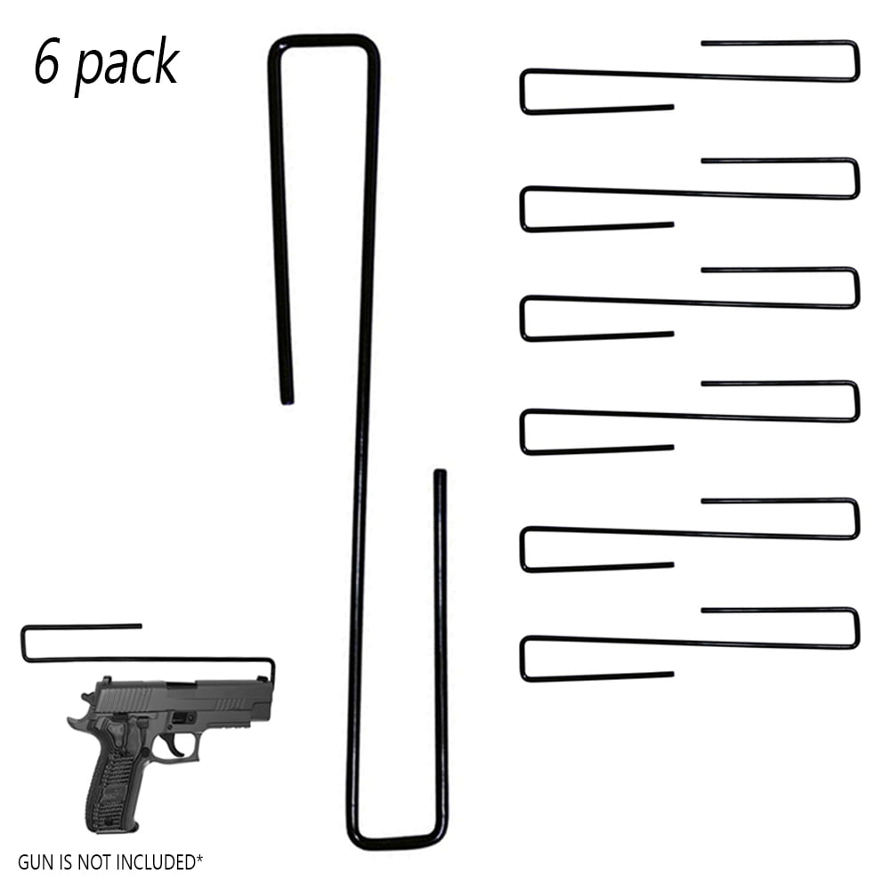 6 Gun Safe Modular Storage Shelf Organizer Pistol Rack Handgun Display