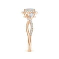 thumbnail image 4 of Angara Natural Opal Ring - Oval Opal Ring for Women | October Birthstone Jewelry | 14K Rose Gold Opal Ring (Ring Size = 4), 4 of 10